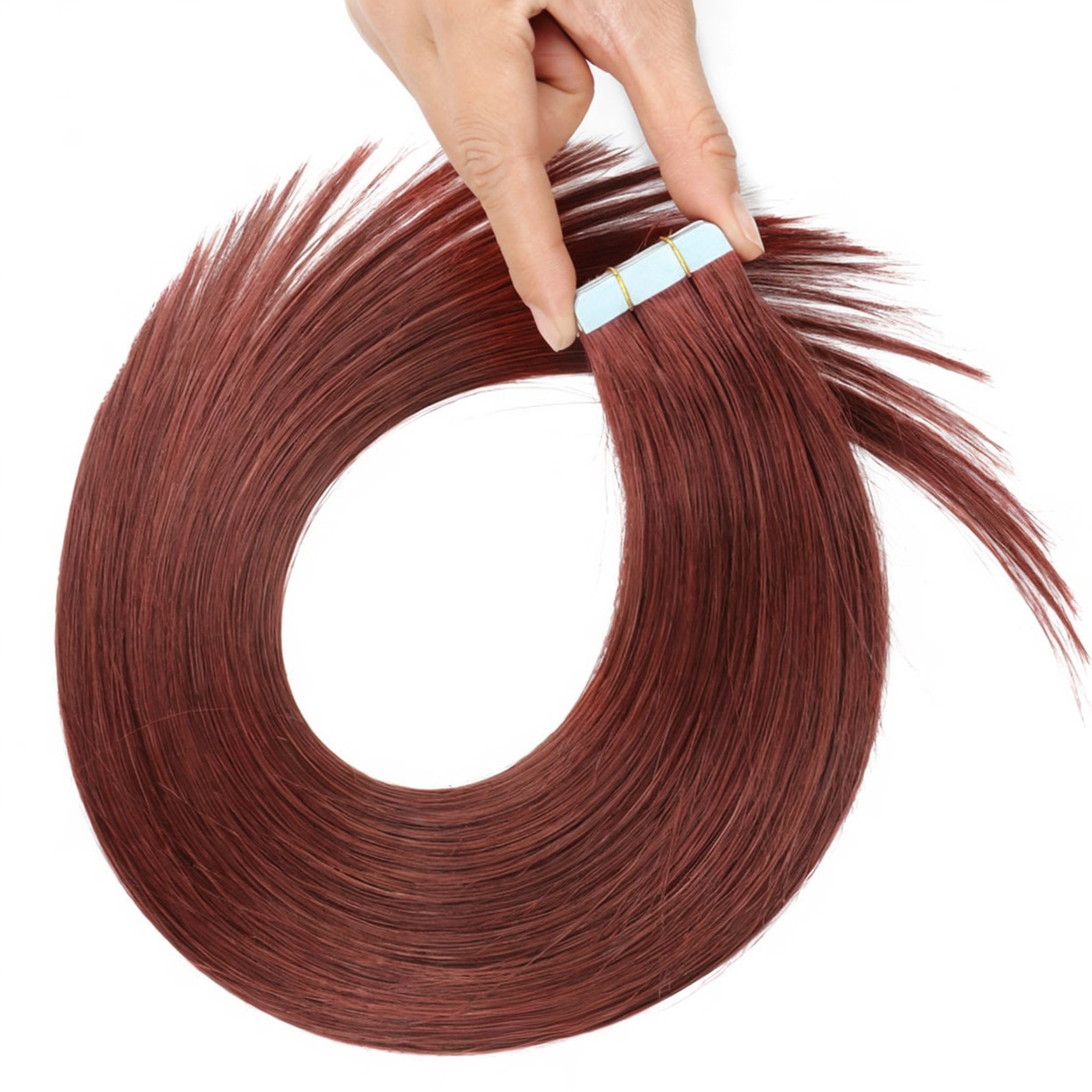 Tape-In Straight Echthaar Extensions